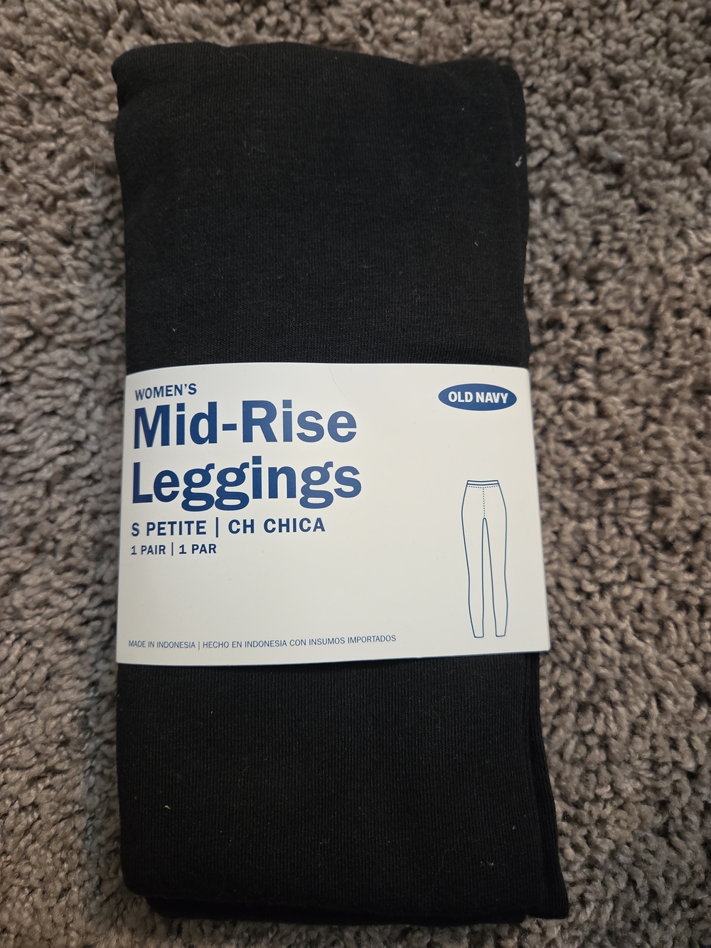 Old Navy Black Women's Mid-Rise Leggings